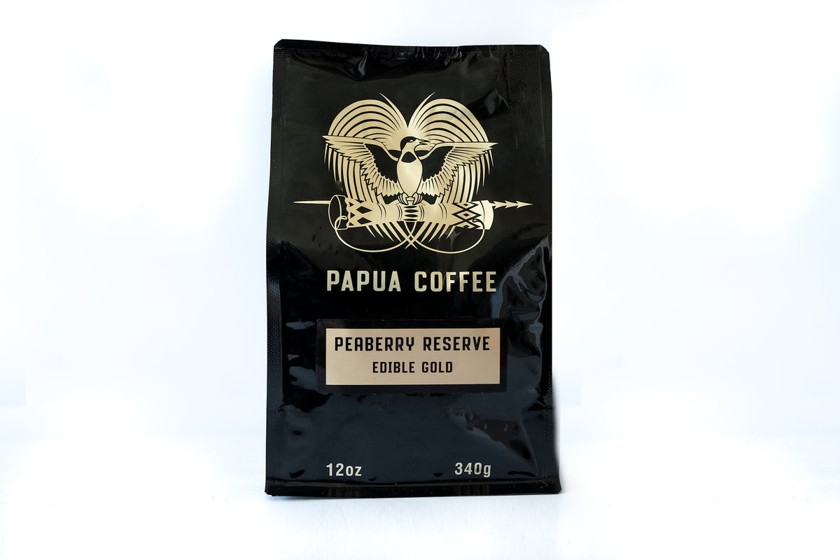 Papua Peaberry with Real Gold (12oz) Medium
